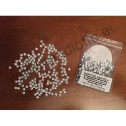 Borchie argento griffato termo adesive 5mm 1000 pz