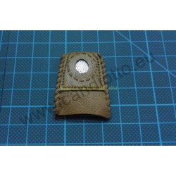 Ditale in pelle con rinforzo in metallo diametro 40mm L