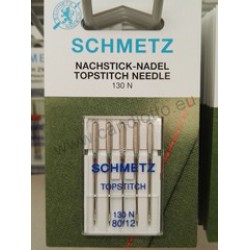 Ago 130-705hn TOPSTICH cruna maggiorata n° 80 5 pz