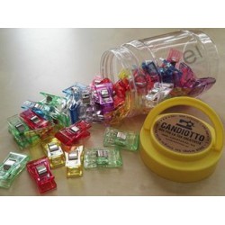 Clips mollette patchwork 30 pz media misura con Box