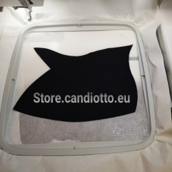 Fliselina per ricamo adesiva con carta h 80 cm 1 MT