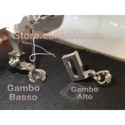 Piedino per quiltare con righelli e sagome gambo basso