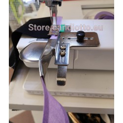 Placca bordatore singolo per fettuccia già ripiegata da 1,5 cm