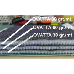 Ovatta bianca per imbottiture 30g x mq h150cm 1MT