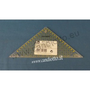 Righello ad angolo per patchwork e quilt 15 x 15 cm triangolare Omnigrid