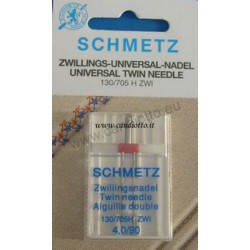 Ago 130-705 doppio 4mm mis 90 rosso