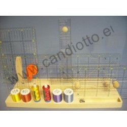 Porta righelli e filati da 48 x 18 x 2,5cm