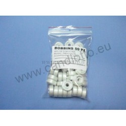 Bobbins confezione da 50 pz spoline bianche