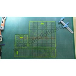 Righello quadrato per patchwork e quilt 15 x 15 cm