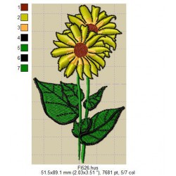 Ricamo 1014_Girasole-Fl526