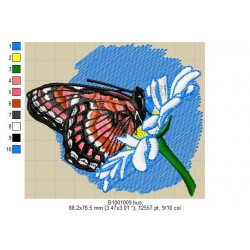 Ricamo a1001Farfalle-B1001009