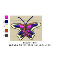 Ricamo a1001Farfalle-B1001014