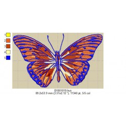 Ricamo a1001Farfalle-B1001019