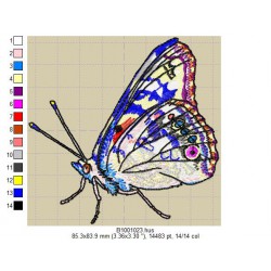Ricamo a1001Farfalle-B1001023