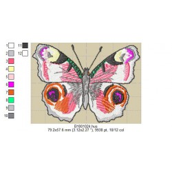 Ricamo a1001Farfalle-B1001024