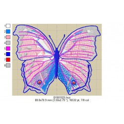 Ricamo a1001Farfalle-B1001025