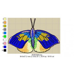 Ricamo a1001Farfalle-B1001026