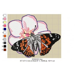 Ricamo a1001Farfalle-B1001031